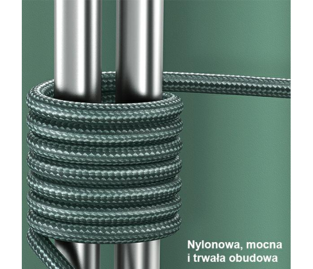 USAMS Kabel pleciony U55 2A micro USB zielony 1m - 1569104 - zdjęcie 5